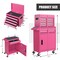 2-in-1 Tool Chest Cabinet with 5 Sliding Drawers and 4 Universal Wheels Perfect for Garage or Workshop